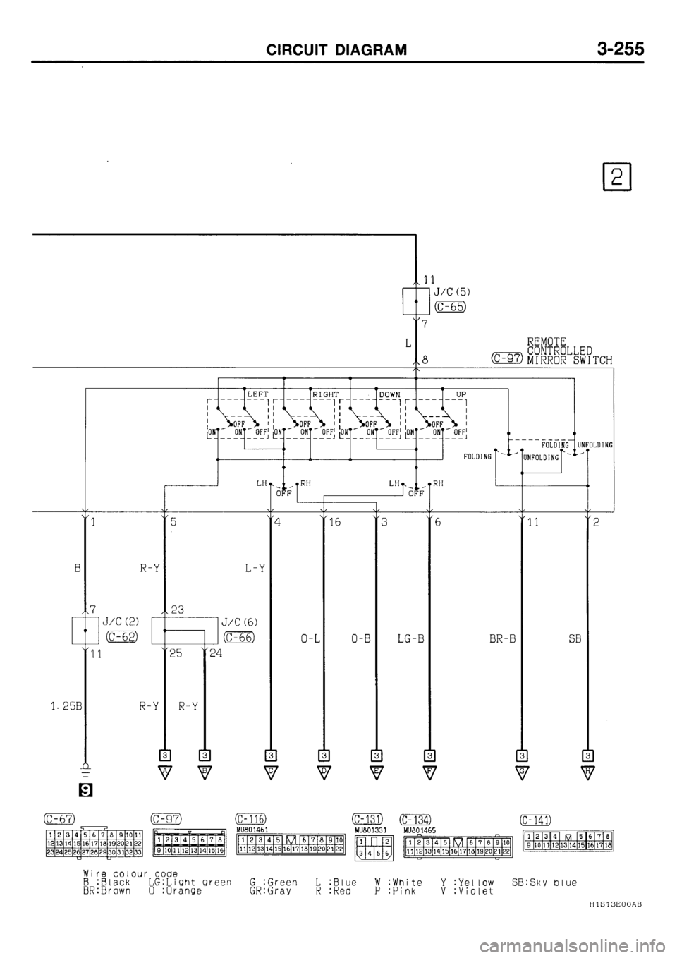 MITSUBISHI GALANT 2001 8.G Electrical Wiring Diagram Workshop Manual 