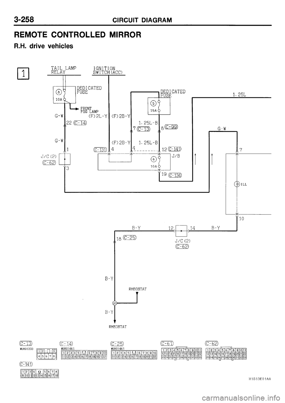 MITSUBISHI GALANT 2001 8.G Electrical Wiring Diagram Workshop Manual 