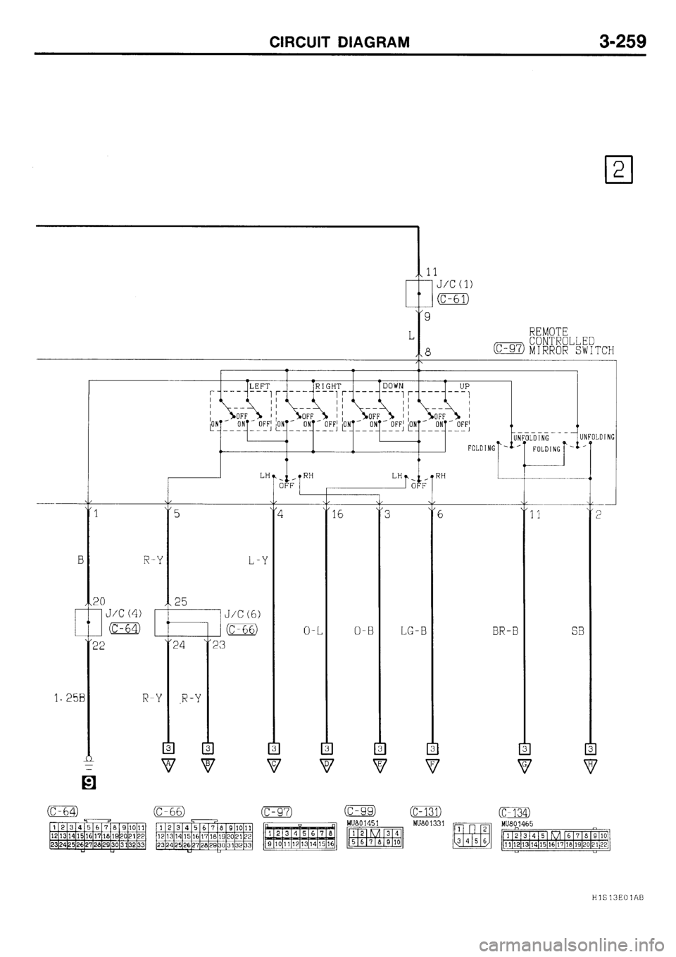 MITSUBISHI GALANT 2001 8.G Electrical Wiring Diagram Workshop Manual 