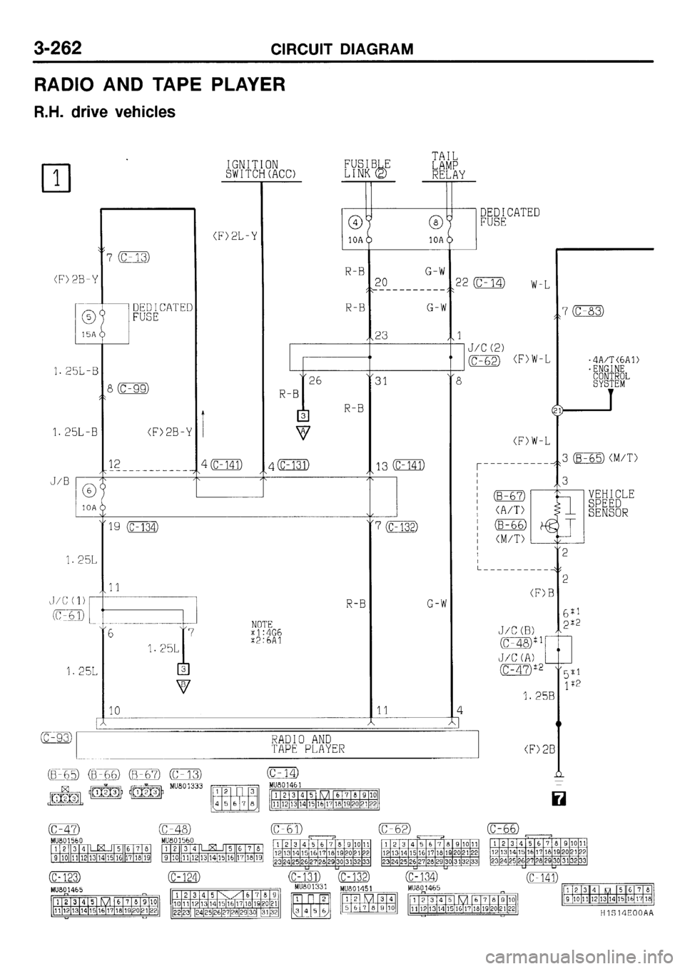 MITSUBISHI GALANT 2001 8.G Electrical Wiring Diagram Workshop Manual 