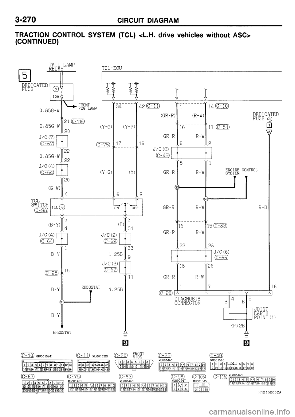 MITSUBISHI GALANT 2001 8.G Electrical Wiring Diagram Workshop Manual 