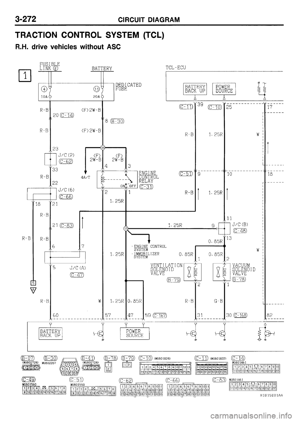 MITSUBISHI GALANT 2001 8.G Electrical Wiring Diagram Workshop Manual 