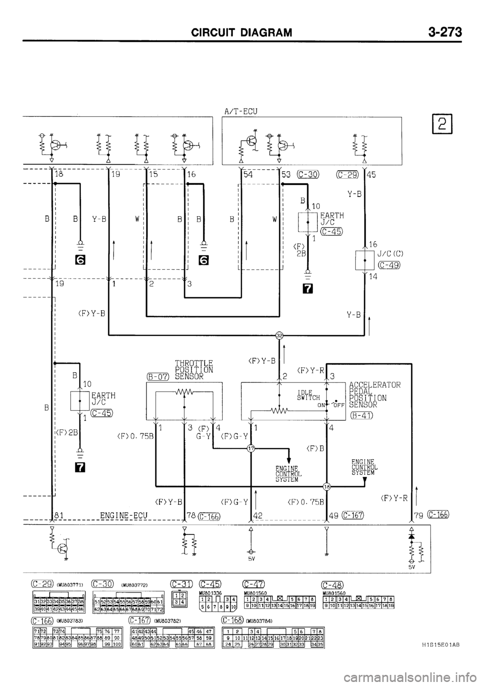 MITSUBISHI GALANT 2001 8.G Electrical Wiring Diagram Workshop Manual 