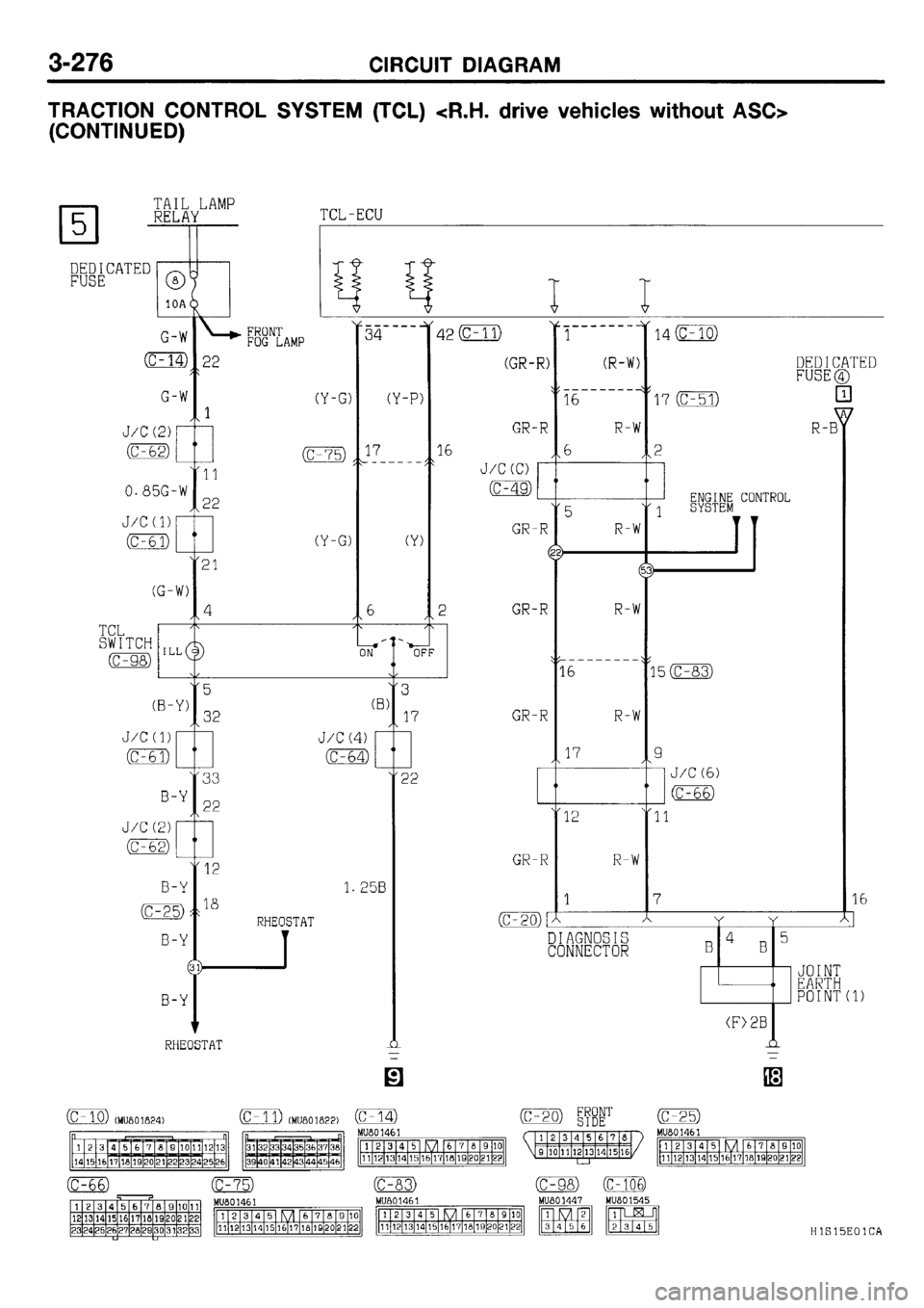 MITSUBISHI GALANT 2001 8.G Electrical Wiring Diagram Workshop Manual 