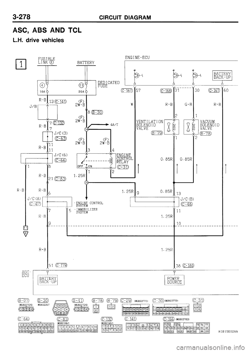 MITSUBISHI GALANT 2001 8.G Electrical Wiring Diagram Workshop Manual 