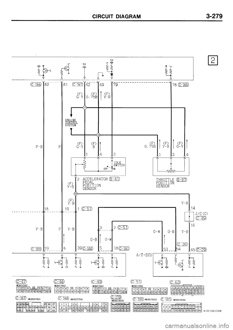 MITSUBISHI GALANT 2001 8.G Electrical Wiring Diagram Workshop Manual 