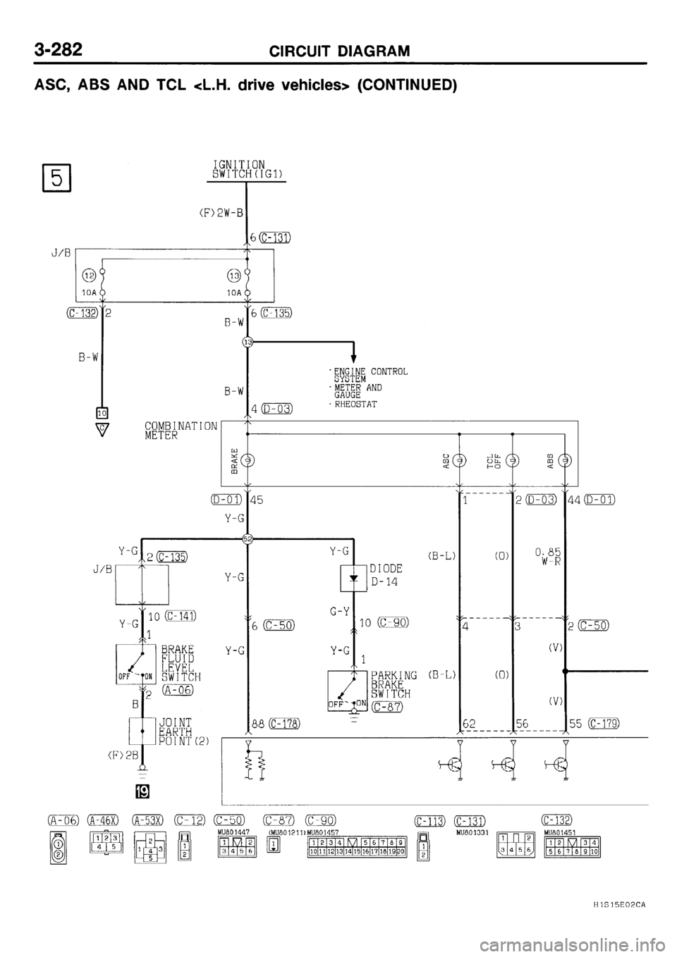 MITSUBISHI GALANT 2001 8.G Electrical Wiring Diagram Workshop Manual 