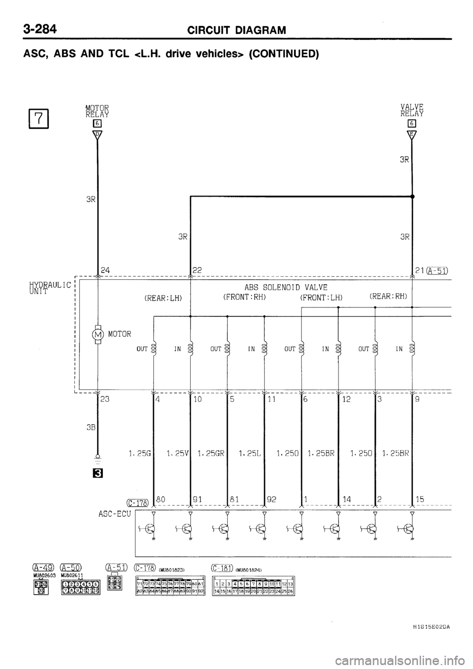 MITSUBISHI GALANT 2001 8.G Electrical Wiring Diagram Workshop Manual 