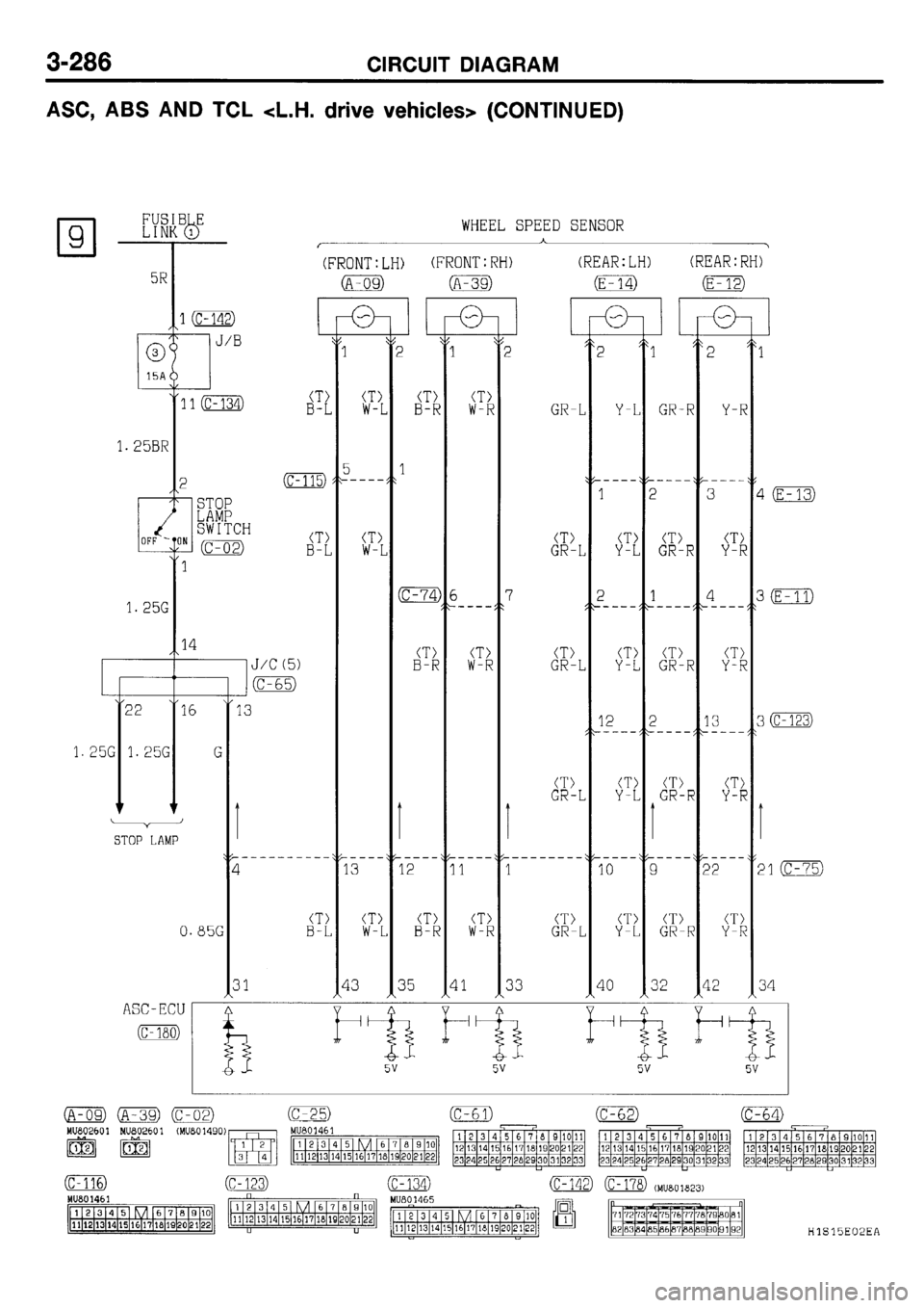 MITSUBISHI GALANT 2001 8.G Electrical Wiring Diagram Workshop Manual 