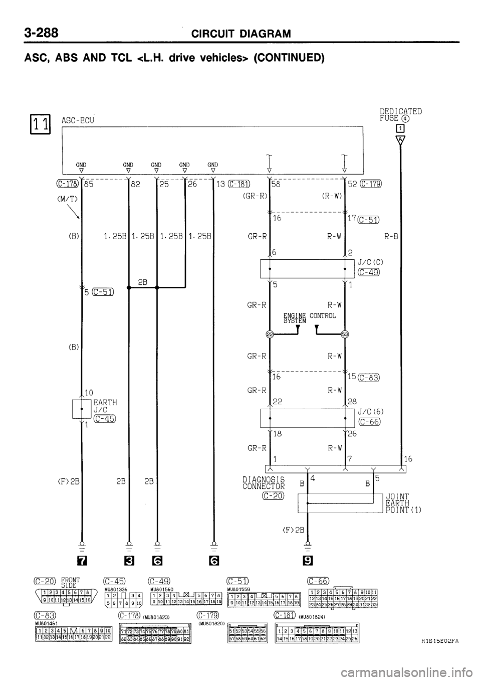 MITSUBISHI GALANT 2001 8.G Electrical Wiring Diagram Workshop Manual 