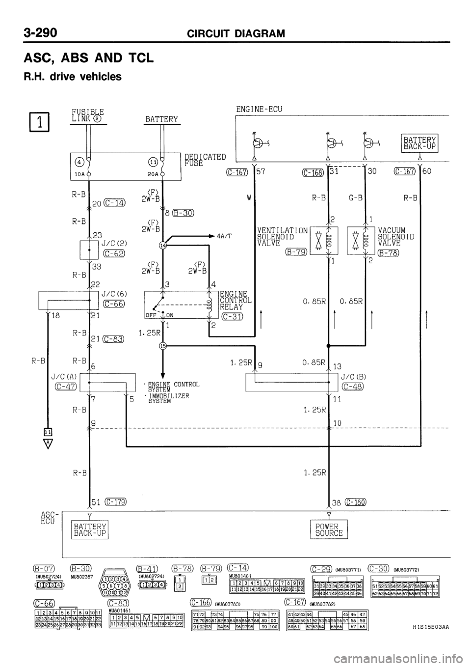MITSUBISHI GALANT 2001 8.G Electrical Wiring Diagram Workshop Manual 