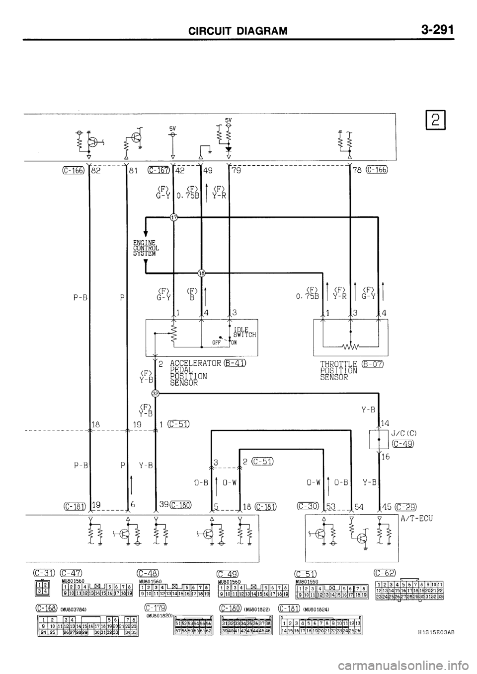 MITSUBISHI GALANT 2001 8.G Electrical Wiring Diagram Workshop Manual 