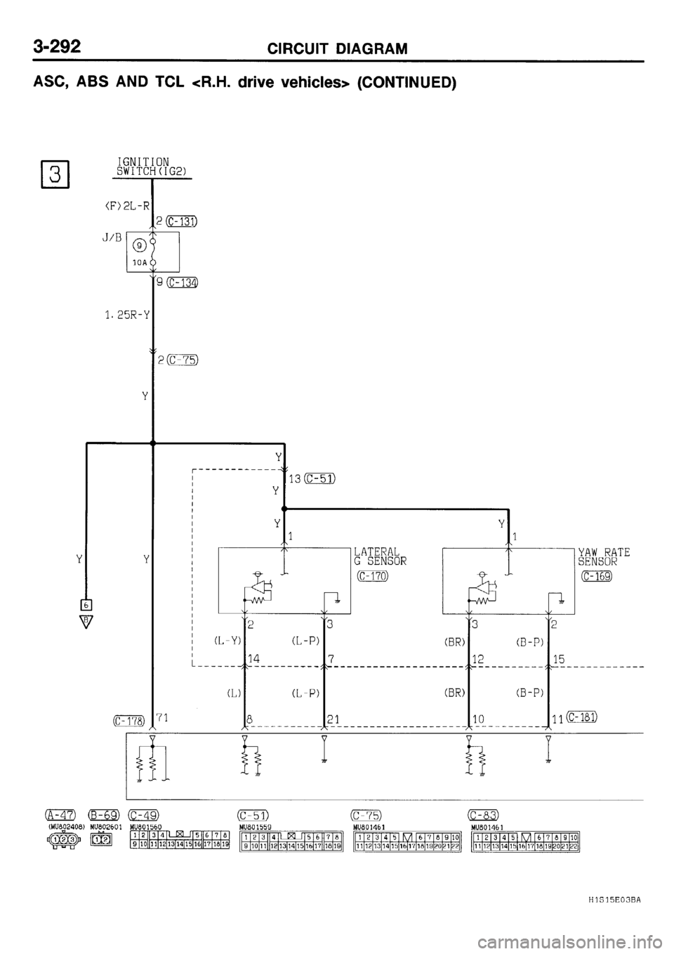 MITSUBISHI GALANT 2001 8.G Electrical Wiring Diagram Workshop Manual 