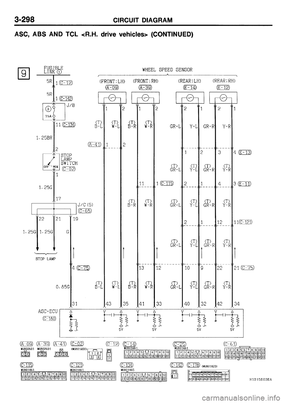 MITSUBISHI GALANT 2001 8.G Electrical Wiring Diagram Workshop Manual 