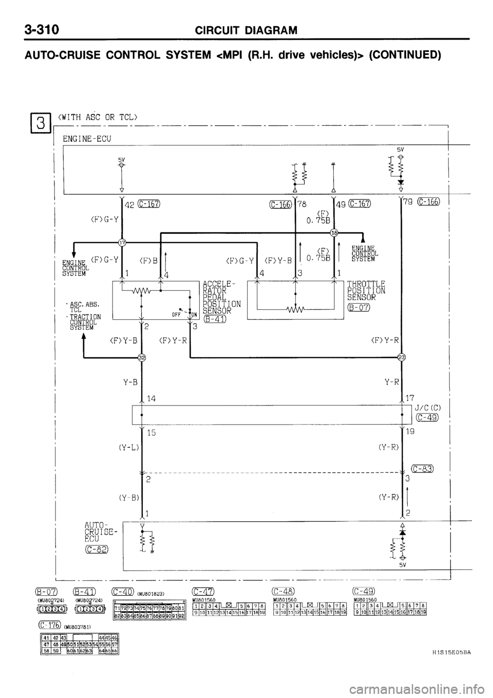 MITSUBISHI GALANT 2001 8.G Electrical Wiring Diagram Workshop Manual 