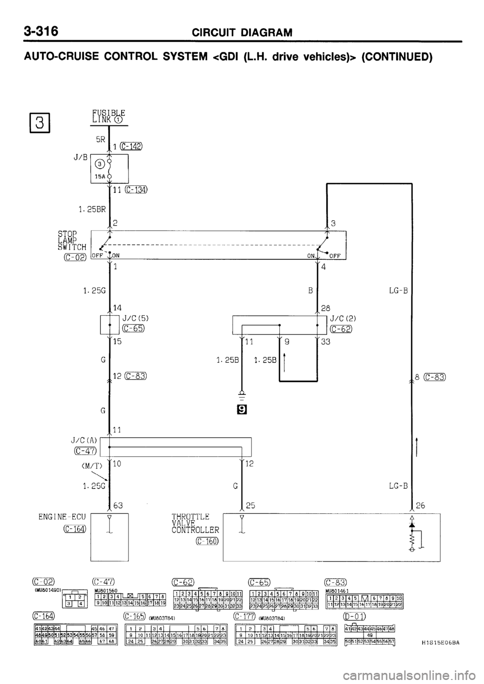 MITSUBISHI GALANT 2001 8.G Electrical Wiring Diagram Workshop Manual 