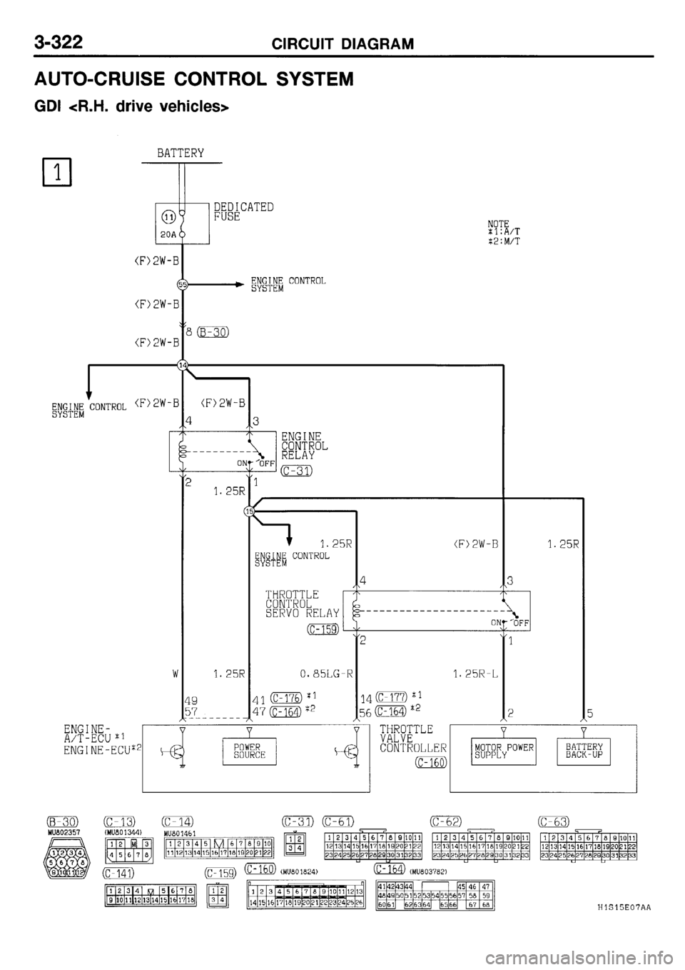MITSUBISHI GALANT 2001 8.G Electrical Wiring Diagram Workshop Manual 