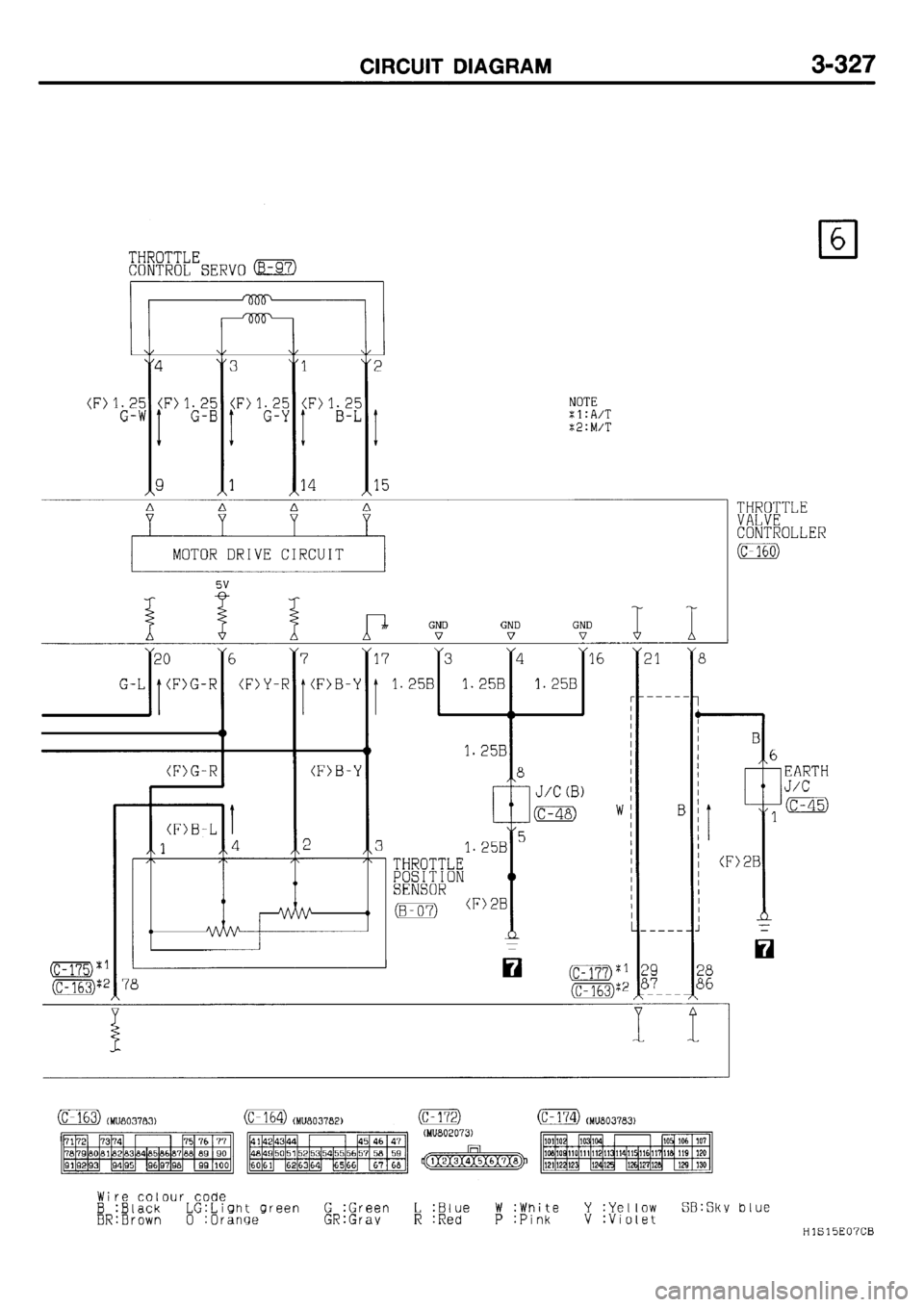 MITSUBISHI GALANT 2001 8.G Electrical Wiring Diagram Workshop Manual 