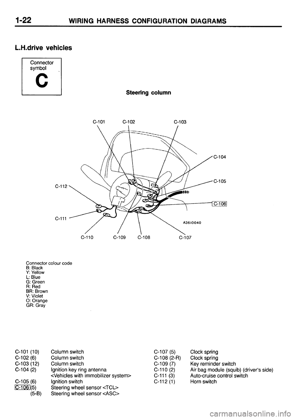 MITSUBISHI GALANT 2001 8.G Electrical Wiring Diagram Owners Guide 