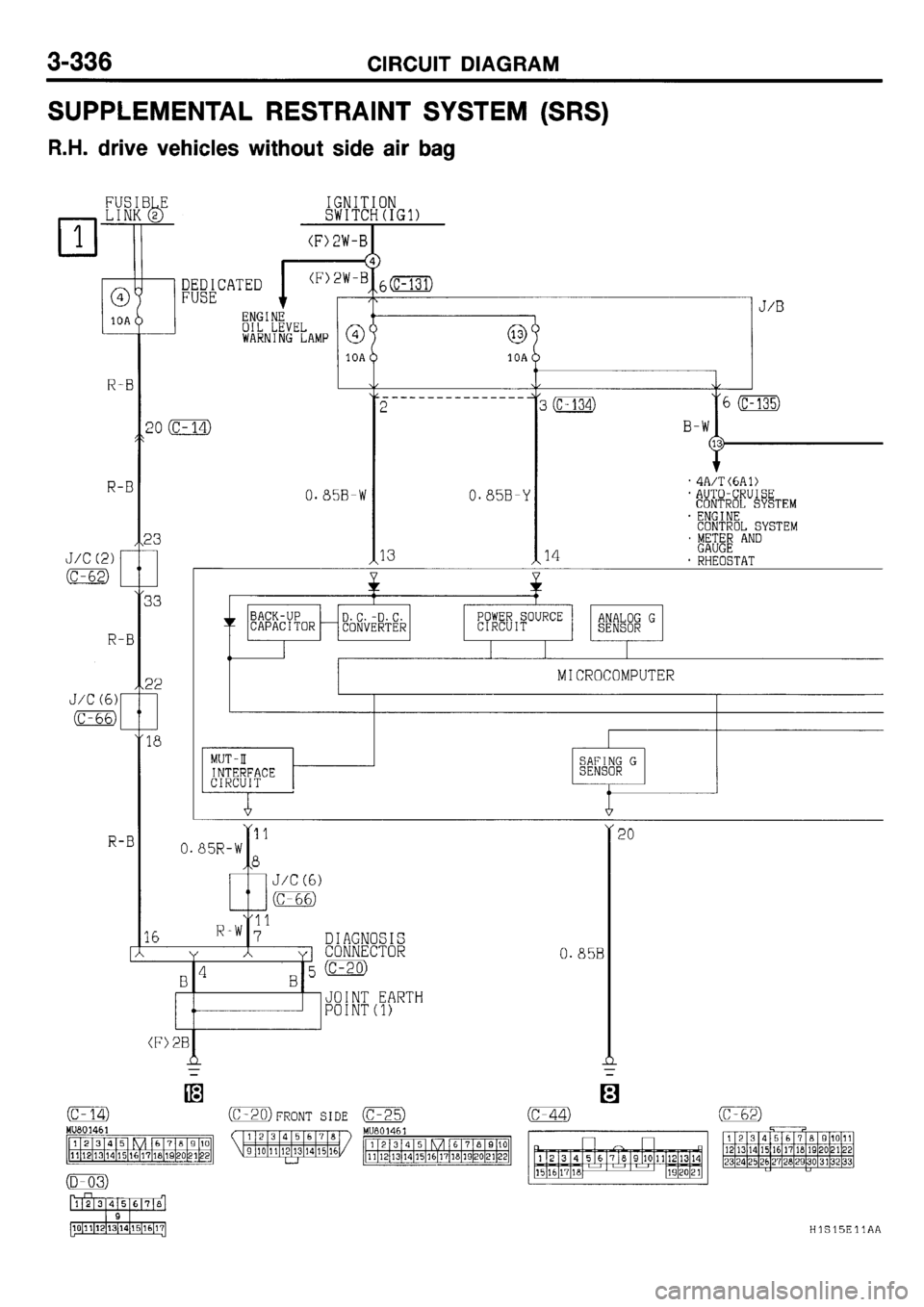 MITSUBISHI GALANT 2001 8.G Electrical Wiring Diagram Workshop Manual 