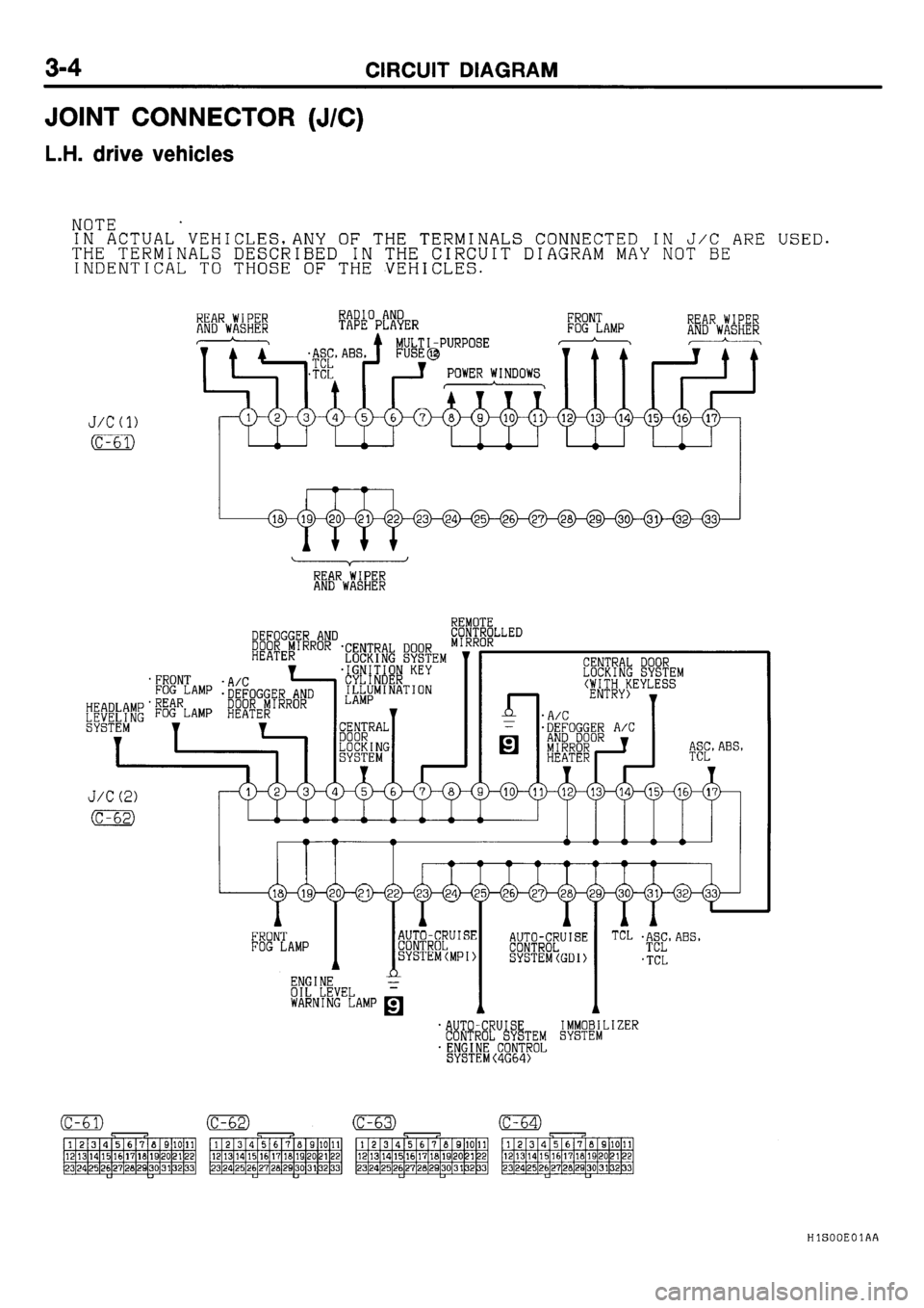 MITSUBISHI GALANT 2001 8.G Electrical Wiring Diagram Repair Manual 
