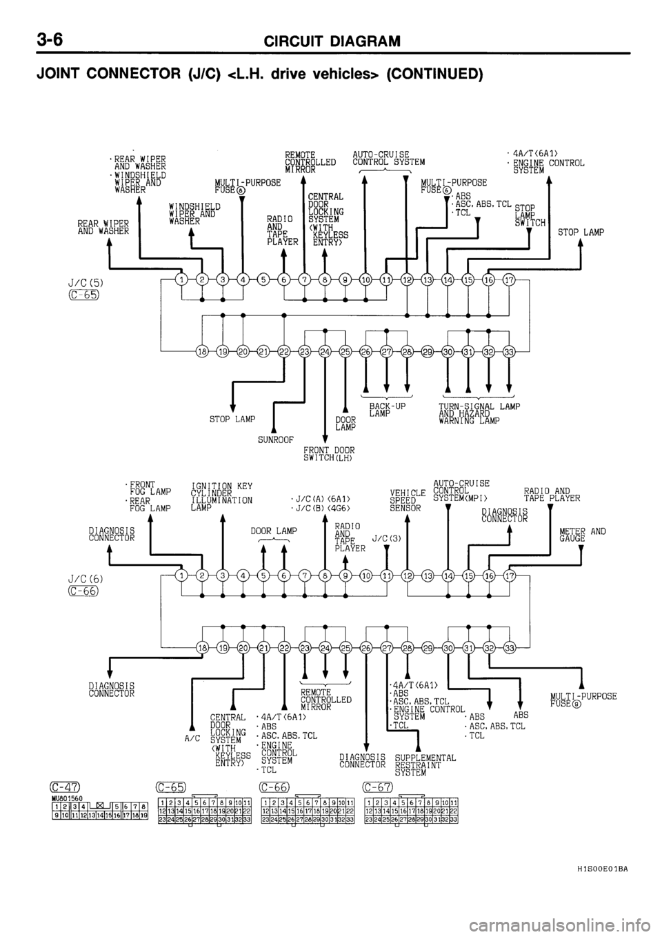 MITSUBISHI GALANT 2001 8.G Electrical Wiring Diagram Repair Manual 