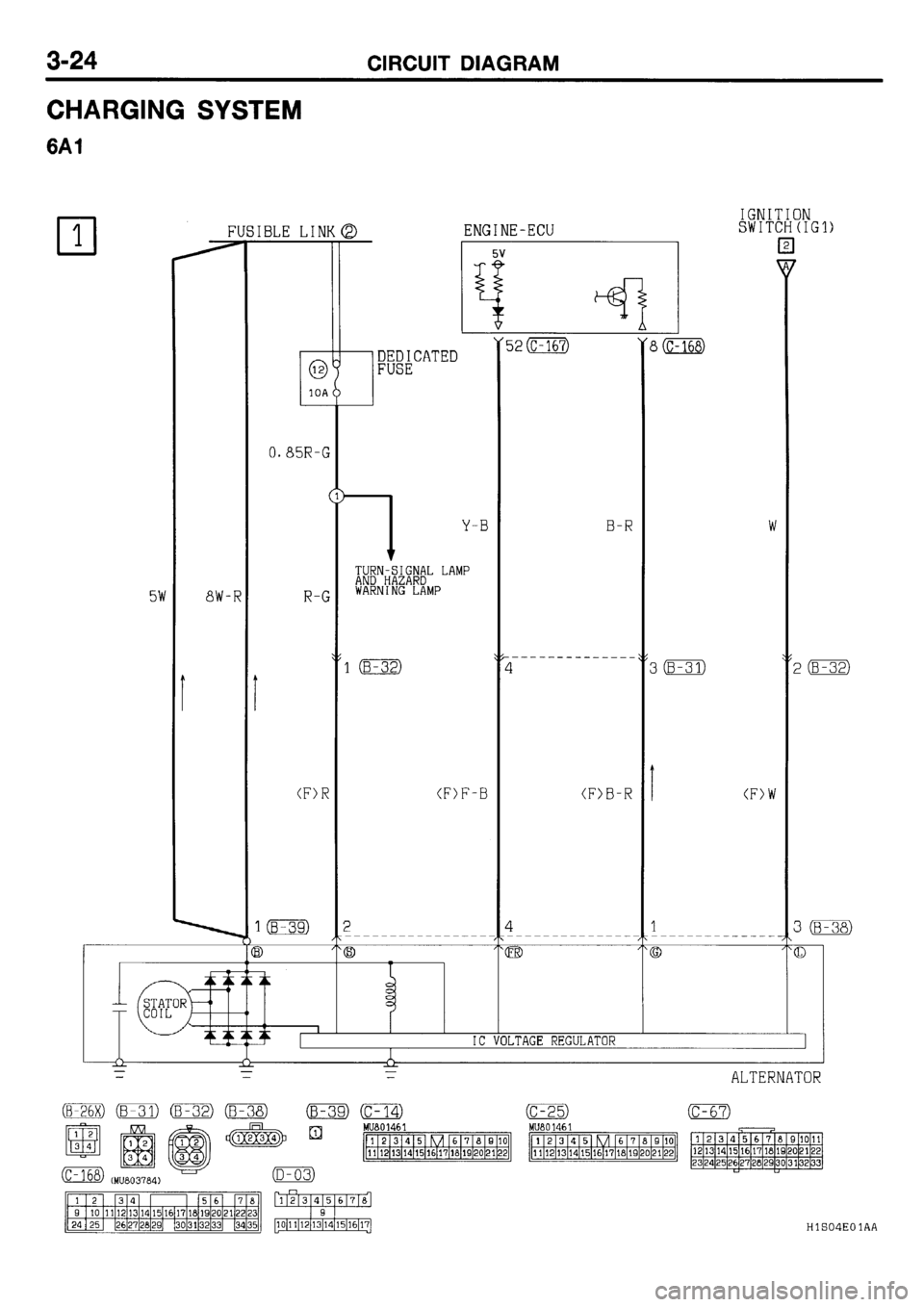 MITSUBISHI GALANT 2001 8.G Electrical Wiring Diagram Manual Online 