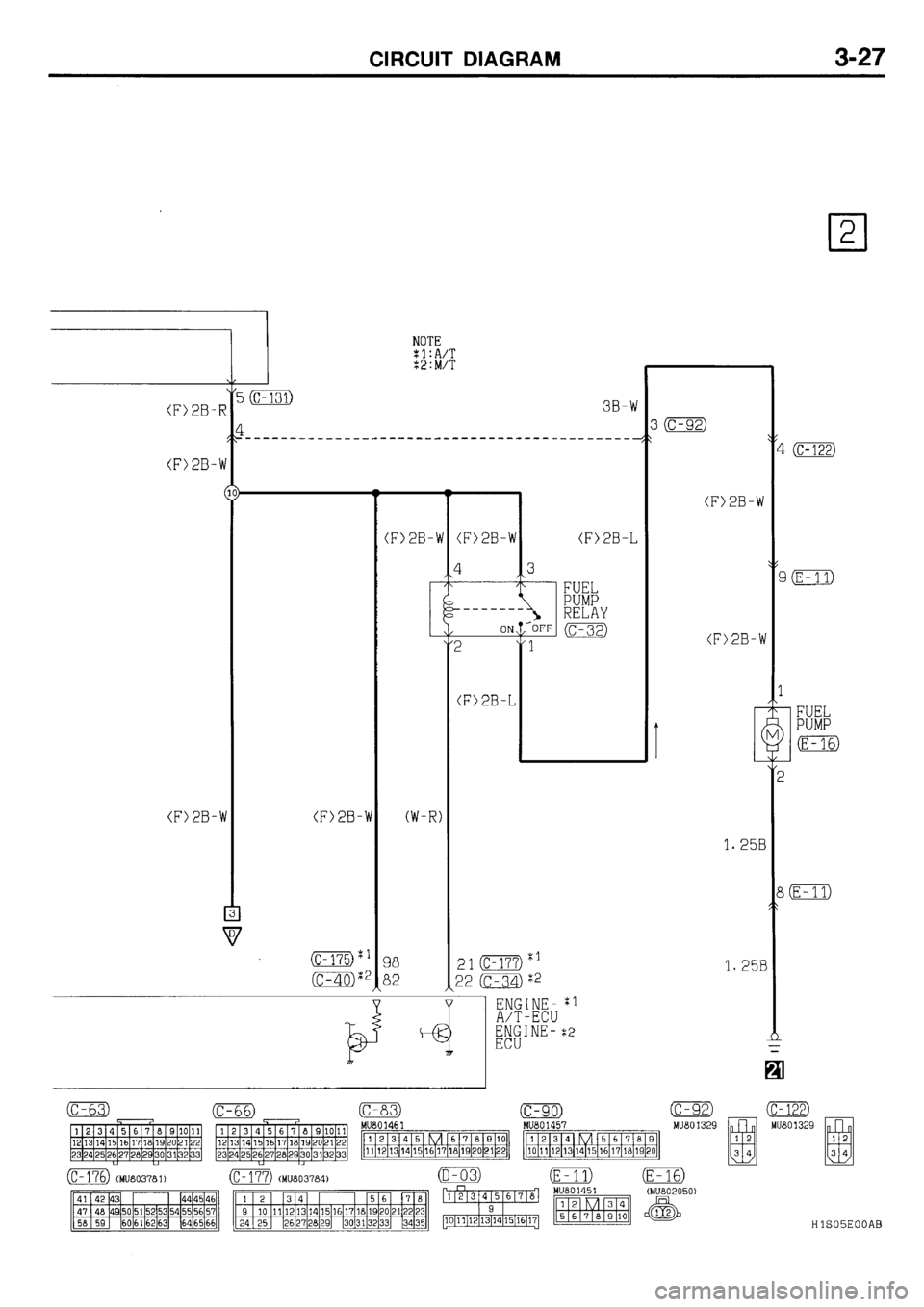 MITSUBISHI GALANT 2001 8.G Electrical Wiring Diagram Manual Online 