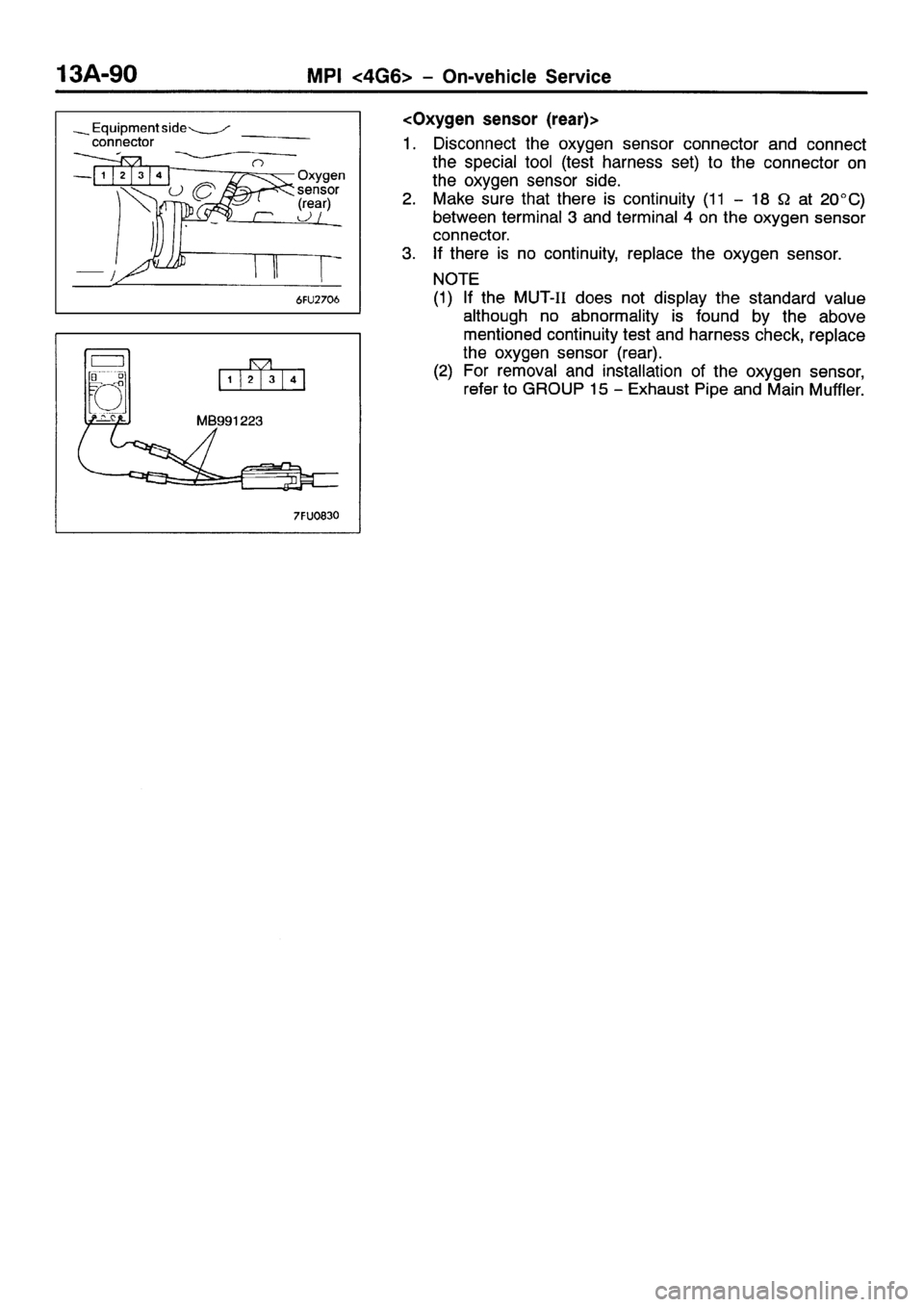 MITSUBISHI GALANT 2001 8.G Workshop Manual 