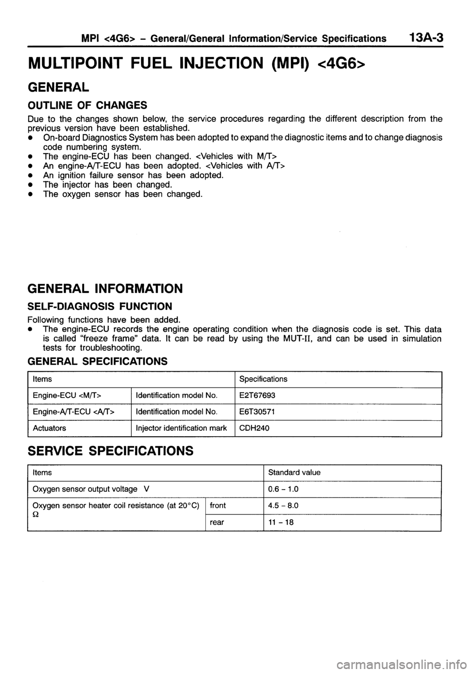 MITSUBISHI GALANT 2001 8.G User Guide MITSUBISHI GALANT 2001 8.G User Guide