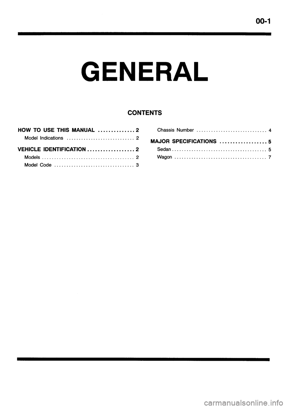 MITSUBISHI GALANT 2001 8.G Workshop Manual 