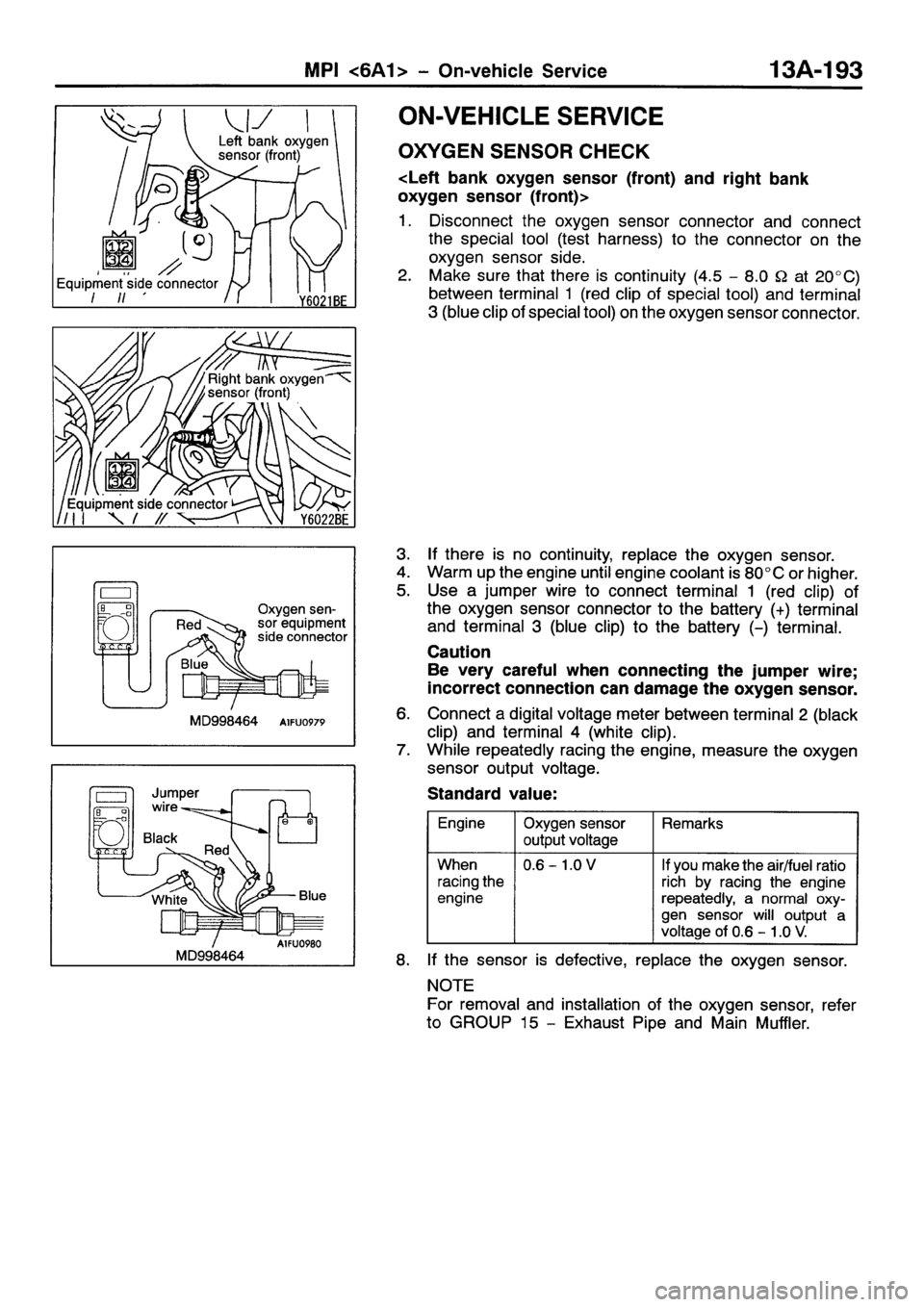MITSUBISHI GALANT 2001 8.G Workshop Manual 