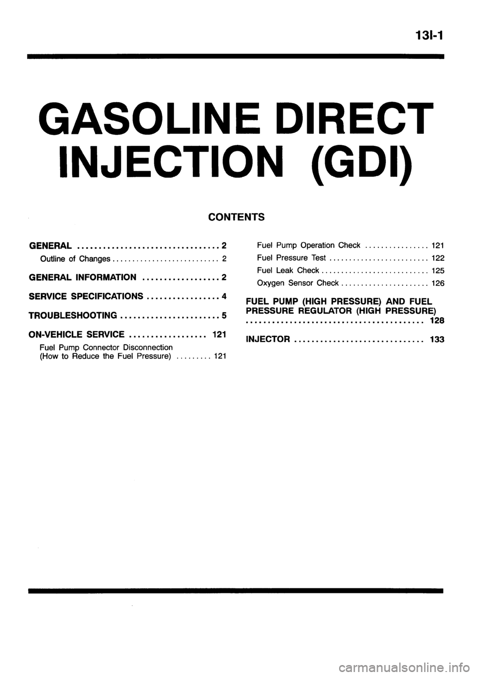 MITSUBISHI GALANT 2001 8.G Workshop Manual 
