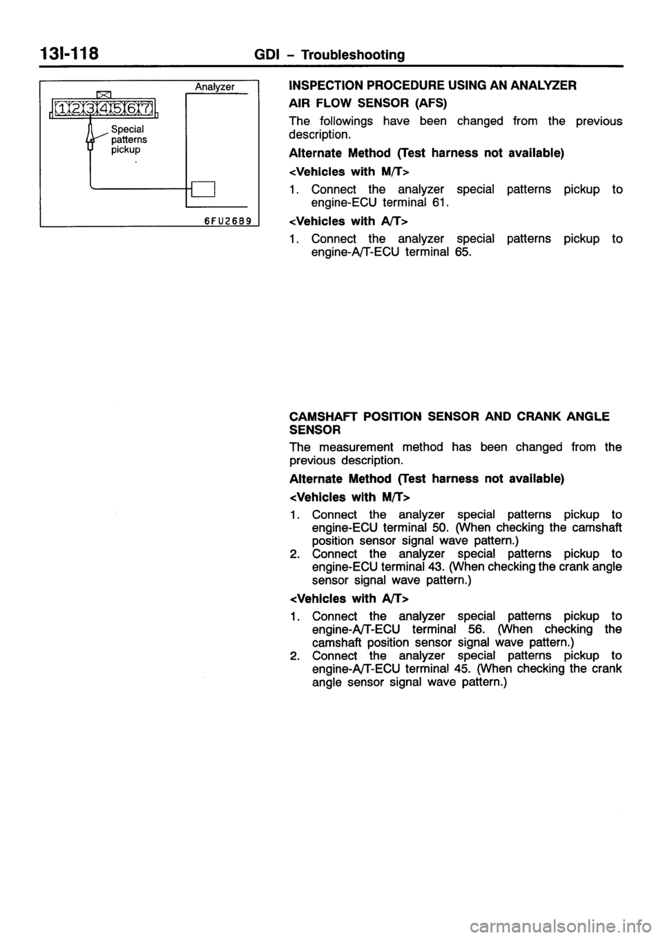 MITSUBISHI GALANT 2001 8.G Workshop Manual 