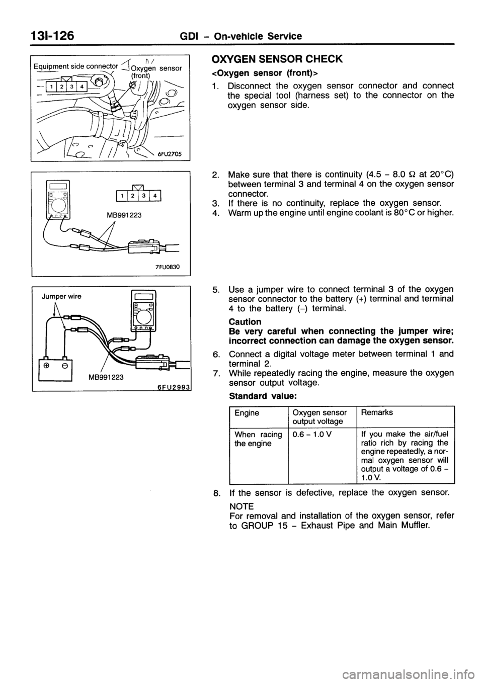 MITSUBISHI GALANT 2001 8.G Workshop Manual 