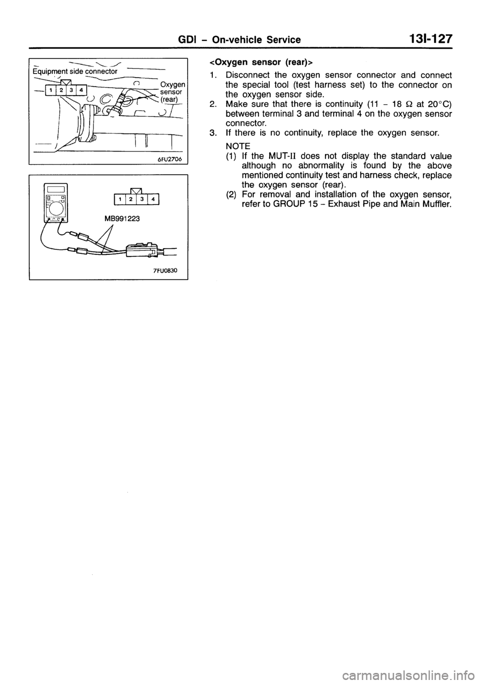 MITSUBISHI GALANT 2001 8.G Workshop Manual 