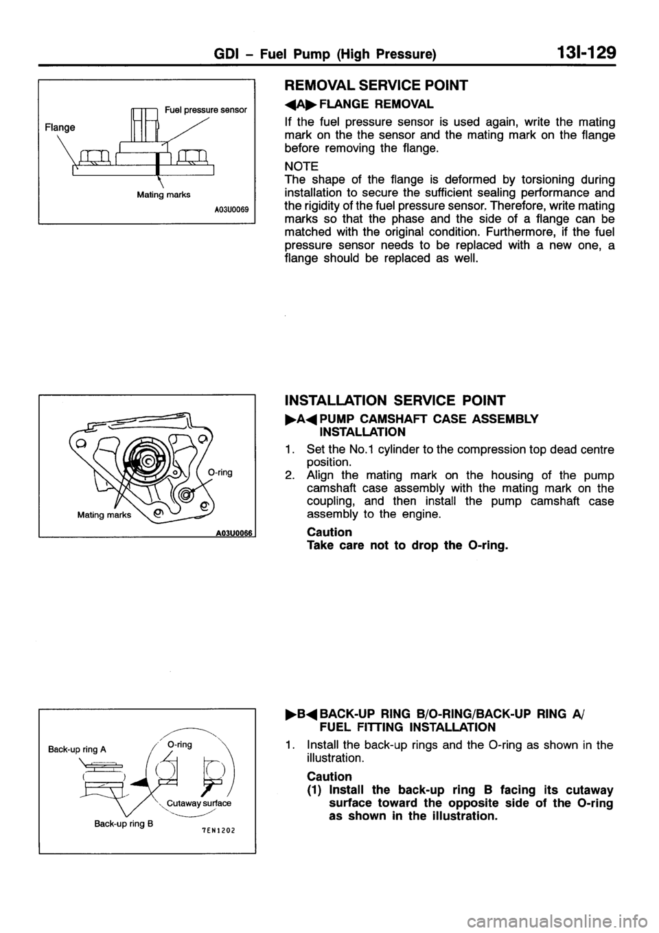 MITSUBISHI GALANT 2001 8.G Workshop Manual 