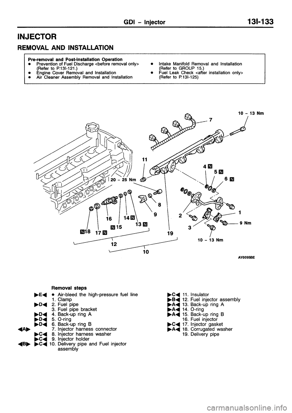 MITSUBISHI GALANT 2001 8.G Workshop Manual 