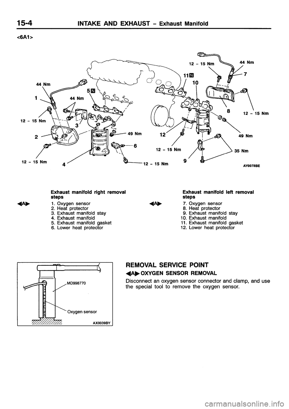 MITSUBISHI GALANT 2001 8.G Workshop Manual 