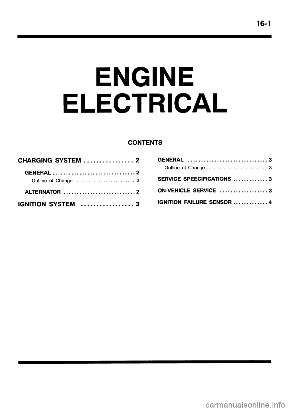 MITSUBISHI GALANT 2001 8.G Workshop Manual 