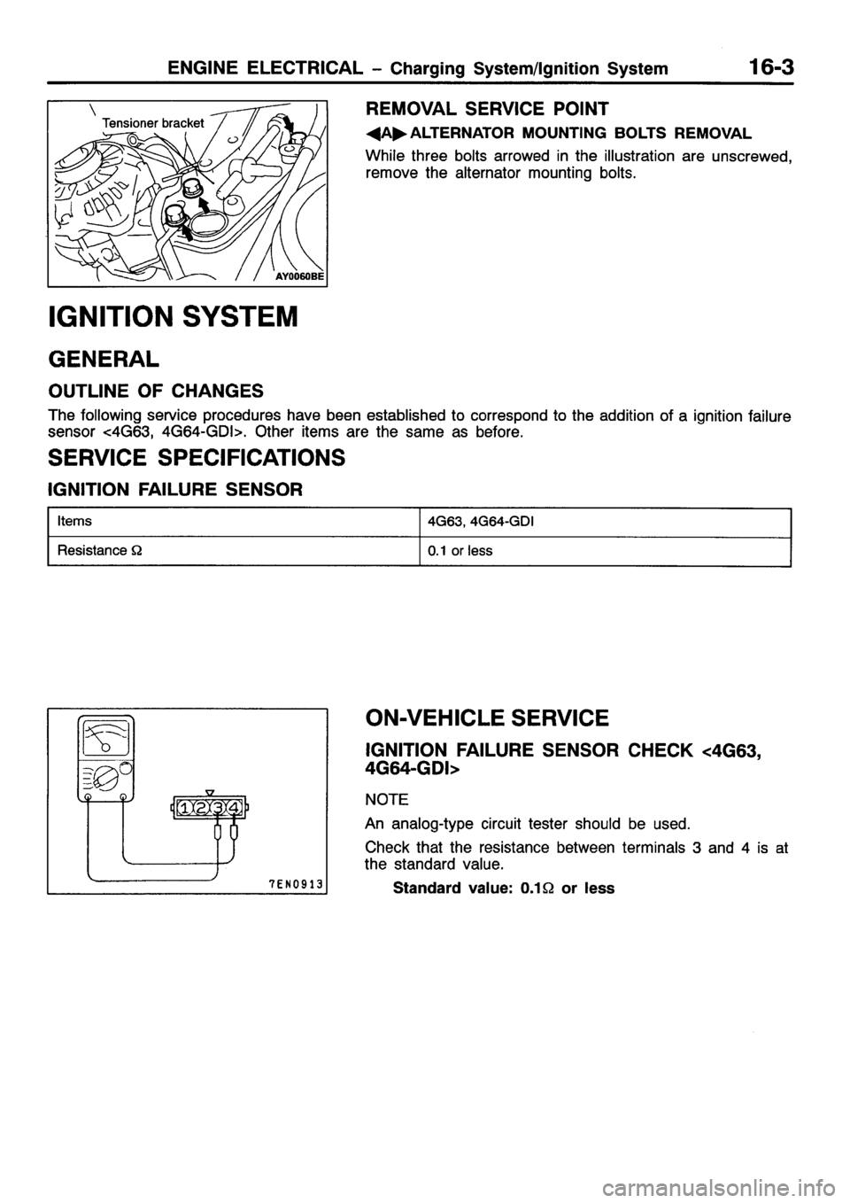 MITSUBISHI GALANT 2001 8.G Workshop Manual 