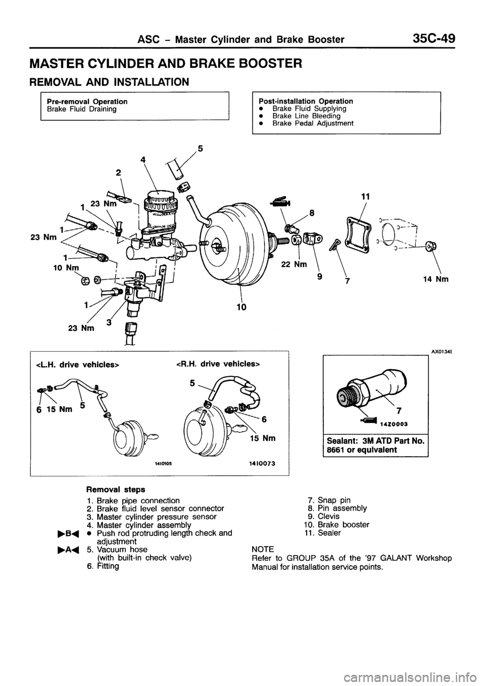 MITSUBISHI GALANT 2001 8.G Workshop Manual 