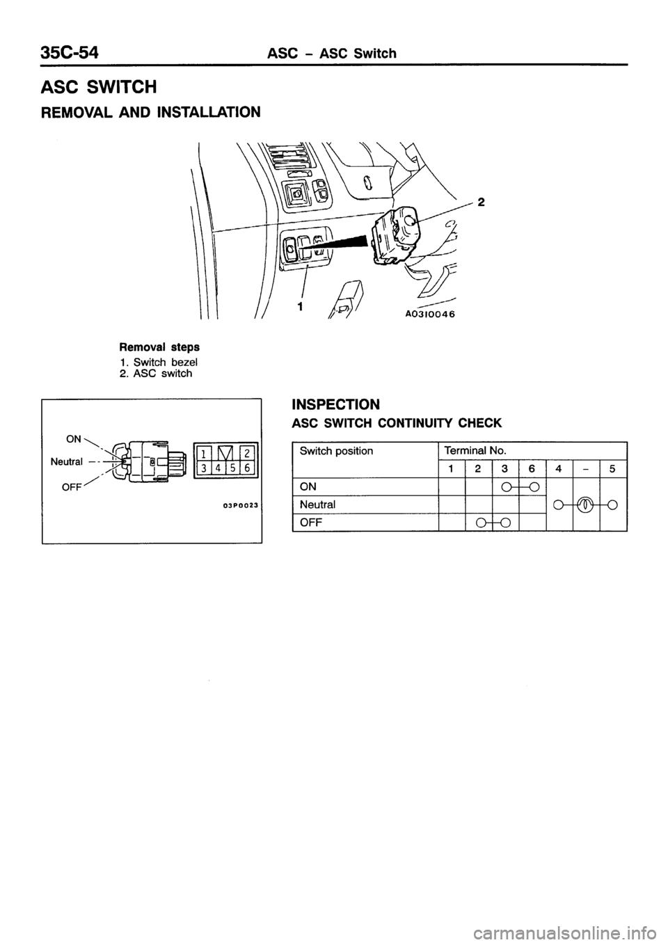 MITSUBISHI GALANT 2001 8.G Workshop Manual 