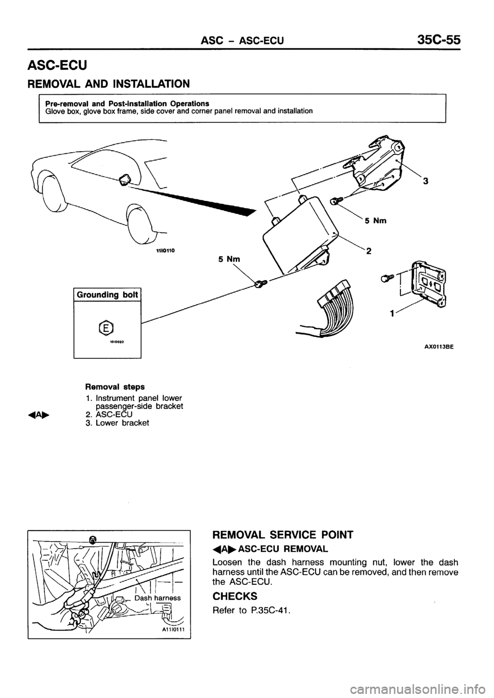 MITSUBISHI GALANT 2001 8.G Workshop Manual 