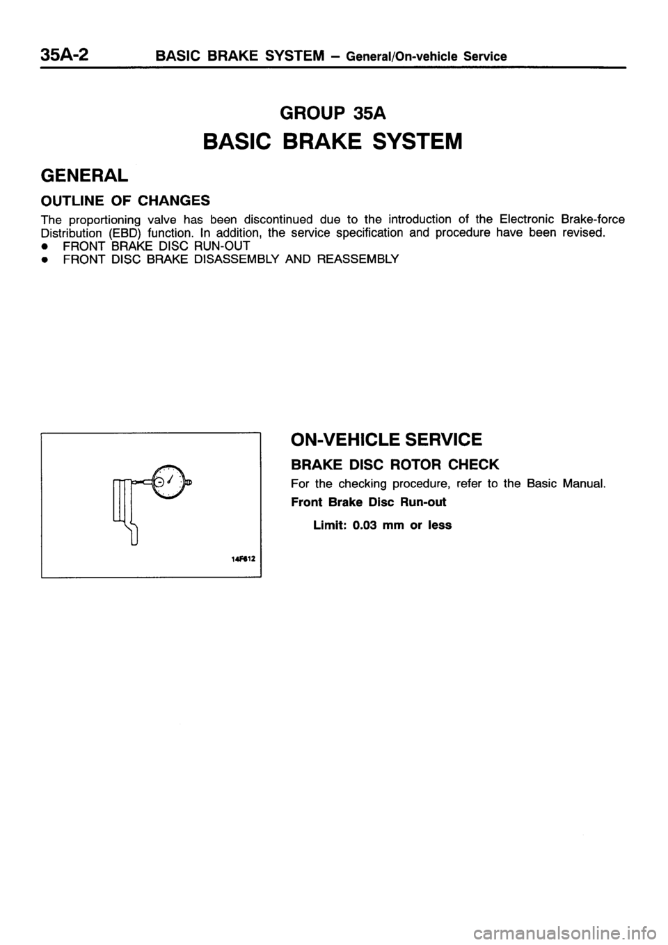 MITSUBISHI GALANT 2001 8.G Workshop Manual 