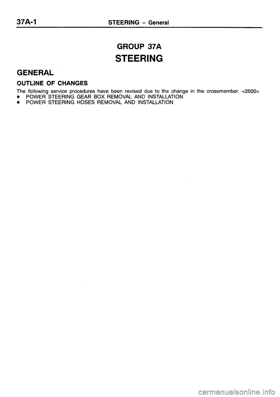MITSUBISHI GALANT 2001 8.G Workshop Manual 
