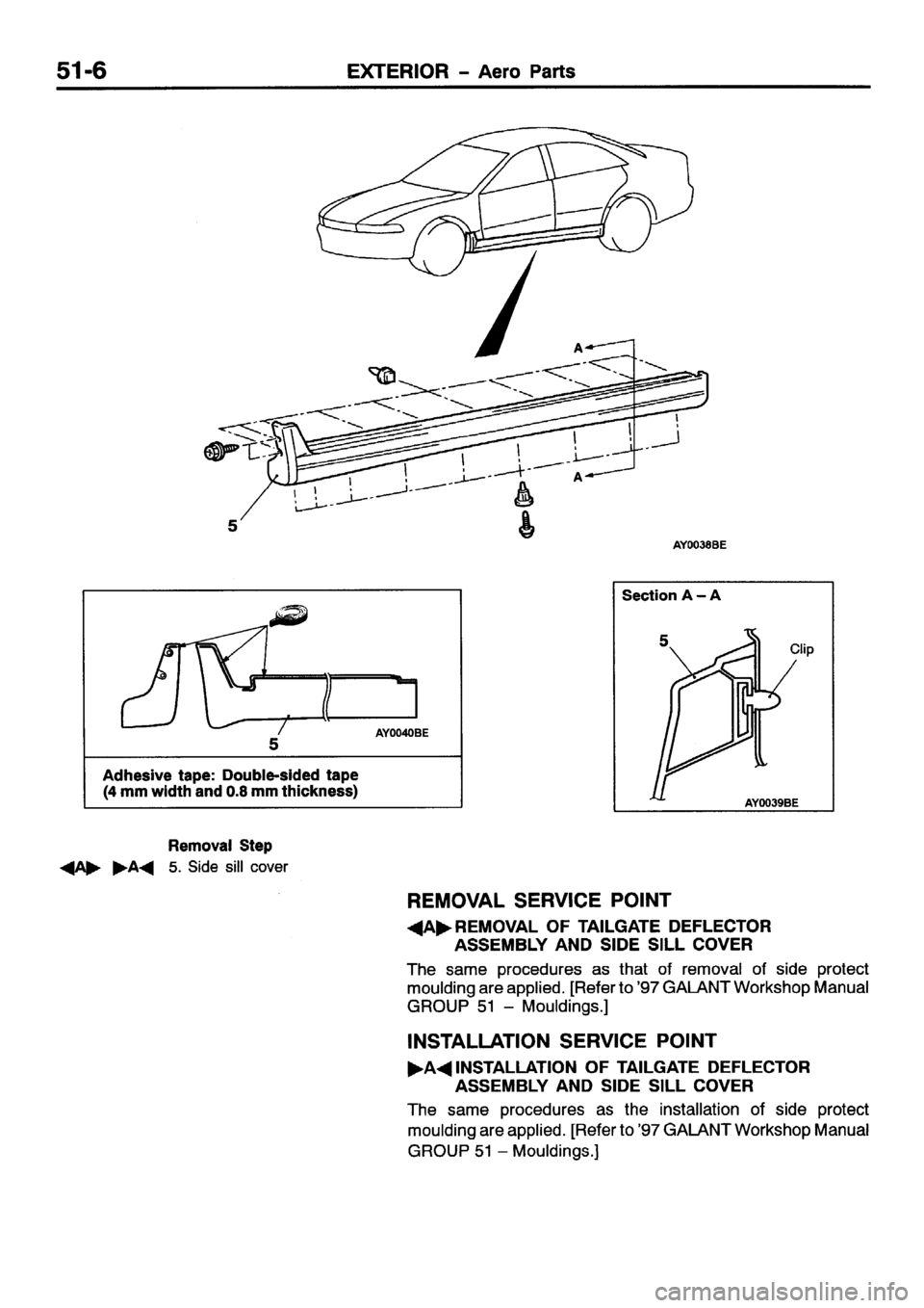 MITSUBISHI GALANT 2001 8.G Workshop Manual 