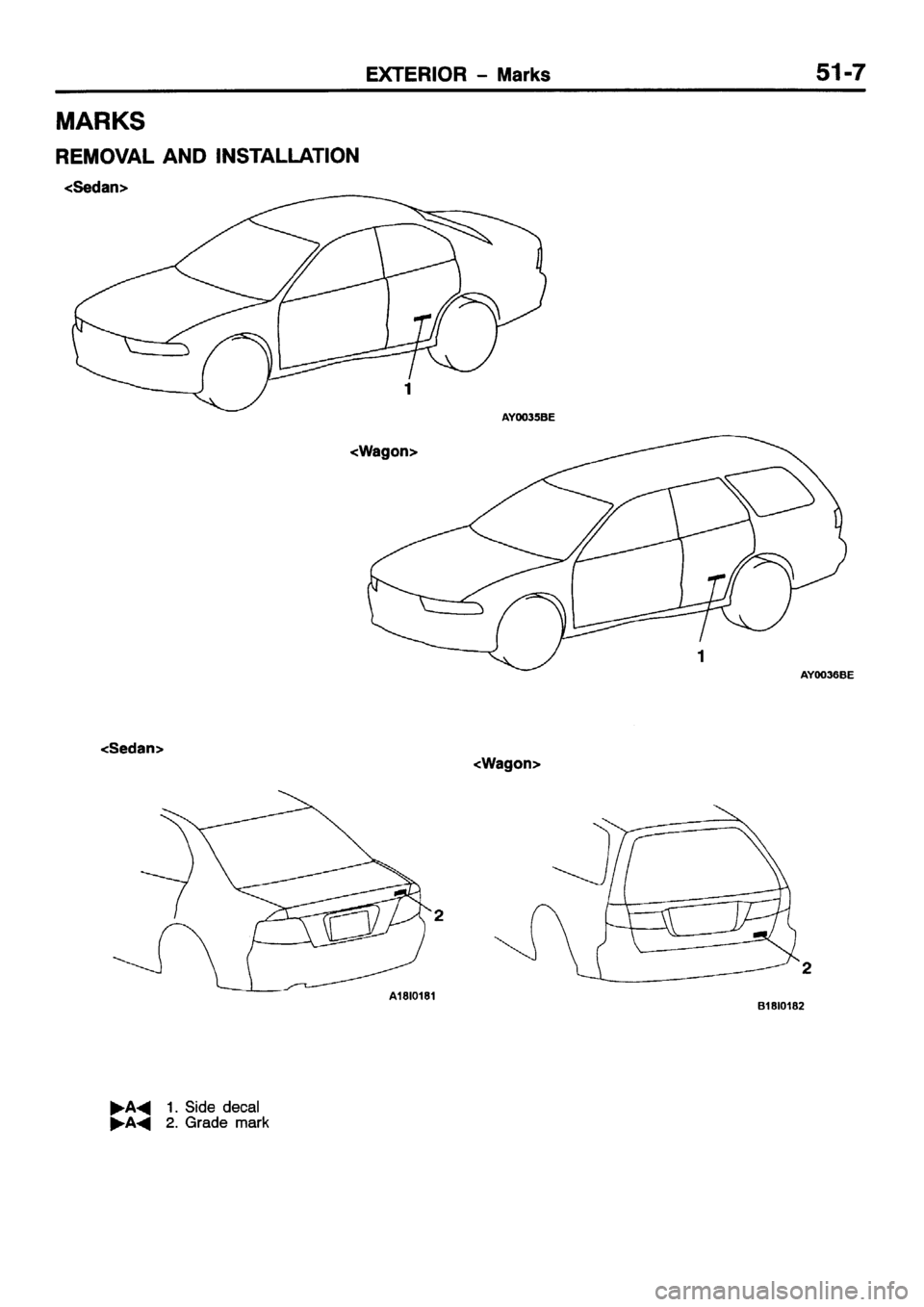 MITSUBISHI GALANT 2001 8.G Workshop Manual 