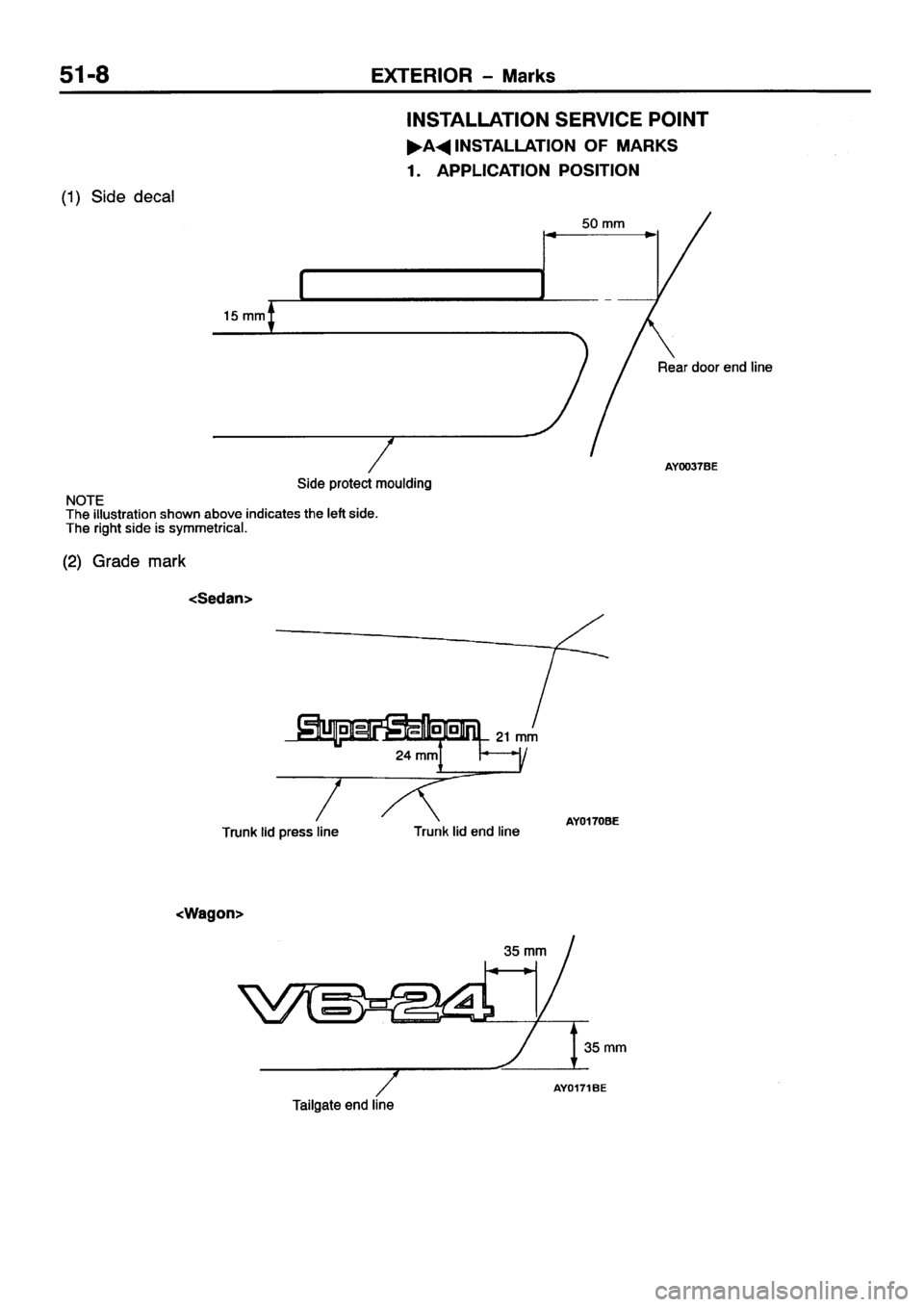 MITSUBISHI GALANT 2001 8.G Workshop Manual 