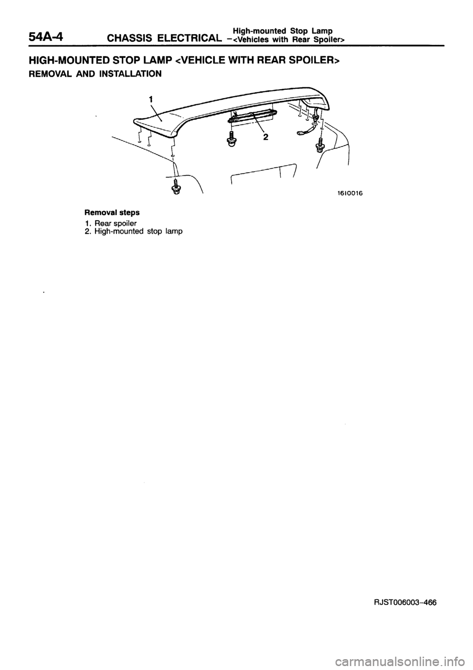 MITSUBISHI GALANT 2001 8.G Workshop Manual 